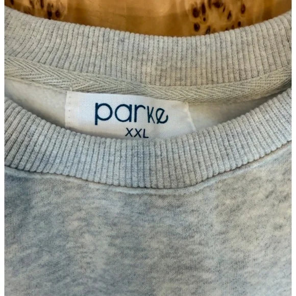 Parke Gray and Navy Sweatshirt - Picture 3 of 4